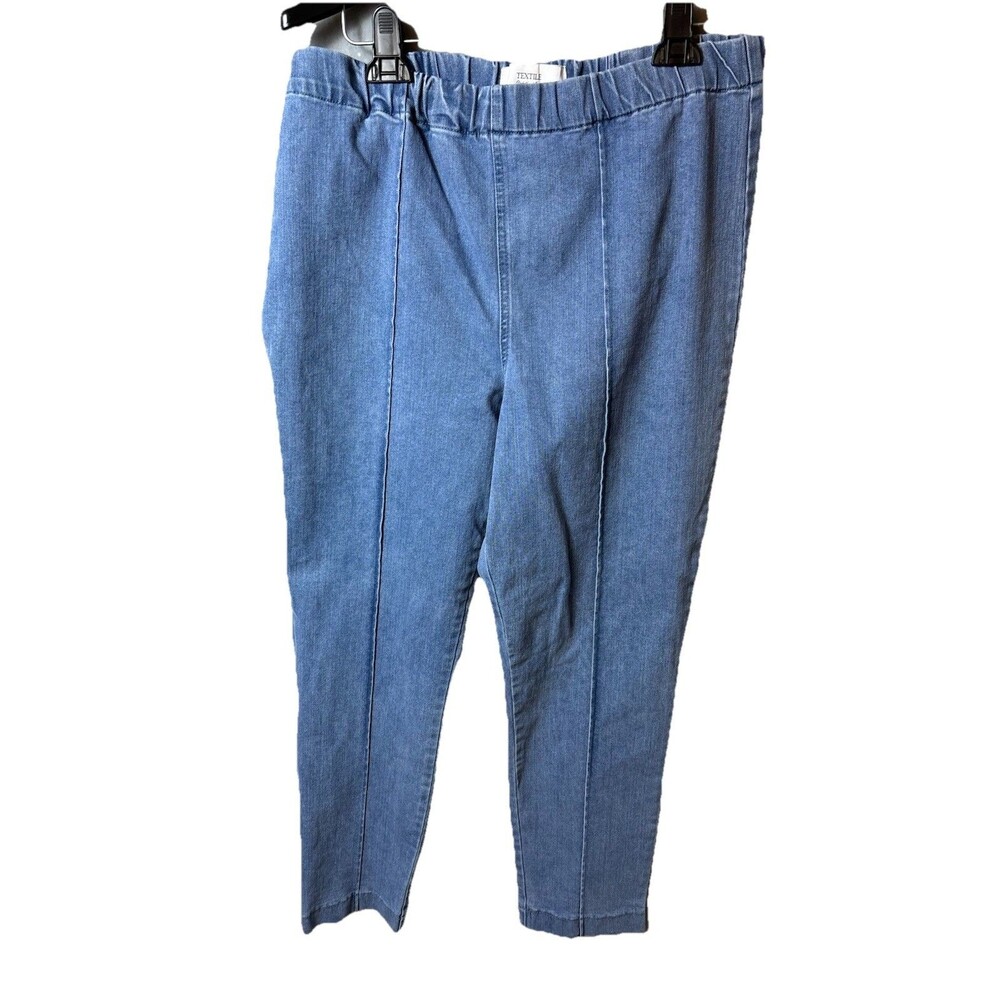 Textile Elizabeth & James Woman’s Jeans Size 18 Light Blue Elastic Waist